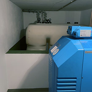Hybridheizungsanlage mit Luft-Wasser-Wärmepumpe und Gasheizung